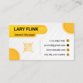 Professional QR Code Business Card Visitenkarte (Rückseite)