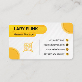 Professional QR Code Business Card Visitenkarte