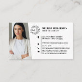 Professional QR Code Photo Your Logo Visitenkarte (Vorderseite)