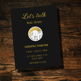 Professional Real Estate Marketing Logo Postcard Feiertagspostkarte