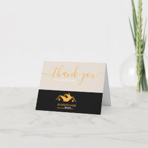 Professional Real Estate Promotional Realtor-Logo  Dankeskarte