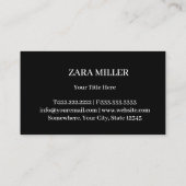 Professional Real Estate Roof Logo Visitenkarte (Rückseite)