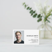 Professional Real State Agent Photo Visitenkarte (Stehend Vorderseite)