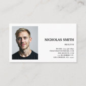 Professional Real State Agent Photo Visitenkarte (Vorderseite)