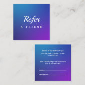 Professional Salon & Spa Referral Card | Editable Rabattkarte (Vorne/Hinten)