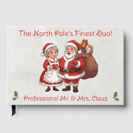Professional Santa Business Card Mr&Mrs Claus Gästebuch