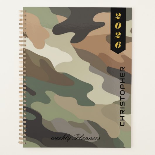 Professional Script on Elegant Camouflage Pattern Planer (Vorderseite)