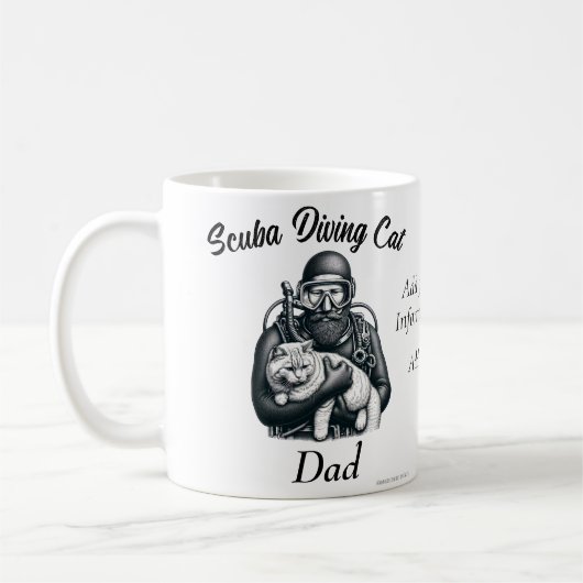   Professional Scuba Diver Funny Personalize Kaffeetasse (Links)