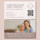 Professional Senior Care Helper QR Code Visitenkarte