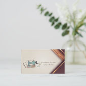 Professional Sewing Machine Scissors Needle Visitenkarte (Stehend Vorderseite)
