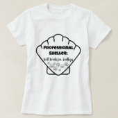 Professional Sheller: Will Work for Scallops – Tee (Design vorne)