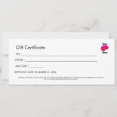 Professional Simple Custom Logo Gift Certificate Einladung (Vorderseite)