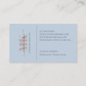 Professional Simple Modern Neon Purple Black Visitenkarte (Rückseite)