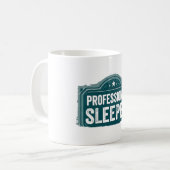 Professional Sleeper™ Keramikbecher Kaffeetasse (Vorderseite Links)