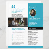 Professional Speaker One Sheet Template (Vorne/Hinten)