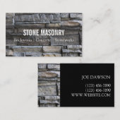 Professional Stone Masonry Business Card Design Visitenkarte (Vorne/Hinten)