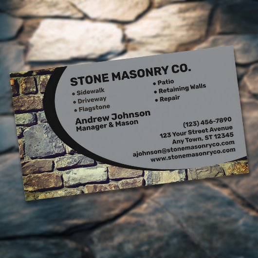 Professional Stone Masonry Company Visitenkarte