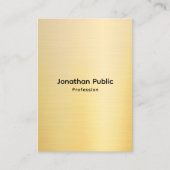 Professional Stylish Faux Gold Template Visitenkarte (Vorderseite)