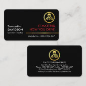 Professional Stylish Gold Handyman Tools Line Visitenkarte (Vorne/Hinten)