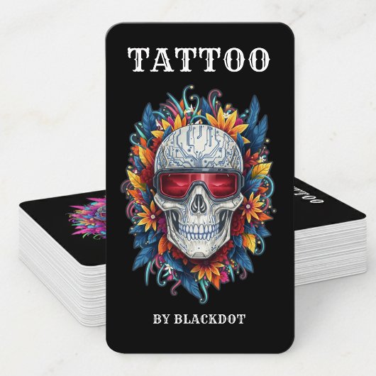 Professional Tattoo Studio Tattoo Shop Branding Visitenkarte