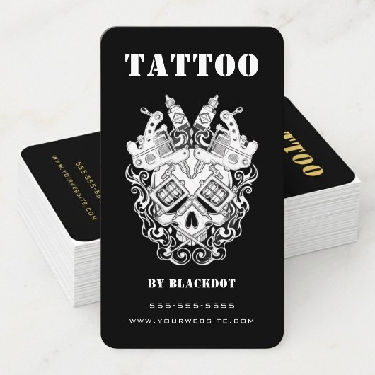Professional Tattooist Tattoo Studio Tattoo Shop Visitenkarte