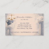 Professional Tax Office Branding Visitenkarte (Rückseite)