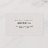 Professional Teal Gold Abstract Modern Visitenkarte (Rückseite)