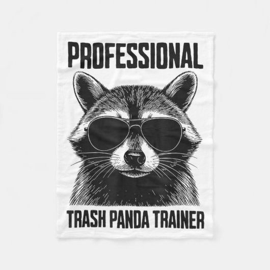 Professional Trash Panda Trainer Fleecedecke (Vorderseite)