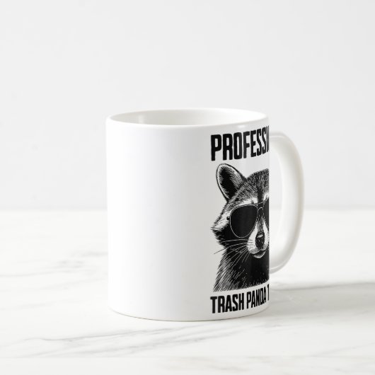 Professional Trash Panda Trainer Kaffeetasse (VorderseiteRechts)