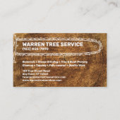 Professional Tree Service / Removal Company Visitenkarte (Vorderseite)