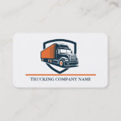 Professional Trucking Driver Simple Modern Logo Visitenkarte (Vorderseite)