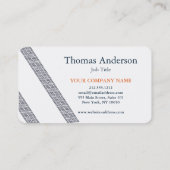 Professional Trucking Driver Simple Modern Logo Visitenkarte (Rückseite)