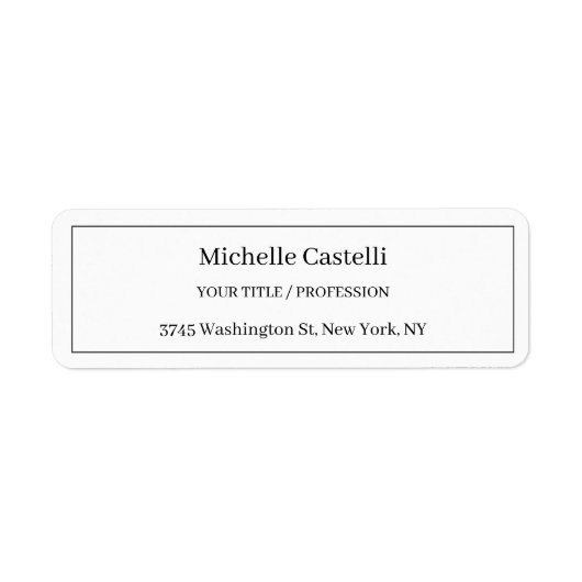 Professional Unique Classical Simple Black & White (Vorne)