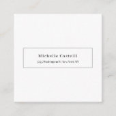 Professional Unique Classical Simple Black & White Begleitkarte (Vorderseite)