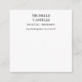 Professional Unique Classical Simple Black & White Begleitkarte (Vorderseite)