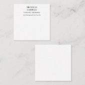 Professional Unique Classical Simple Black & White Begleitkarte (Vorne/Hinten)