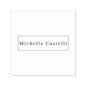 Professional Unique Classical Simple Black & White Permastempel (Design)