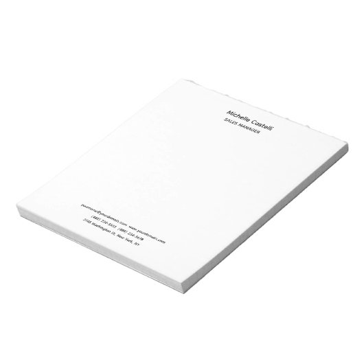 Professional Unique Classical Simple Notizblock (Rotiert)