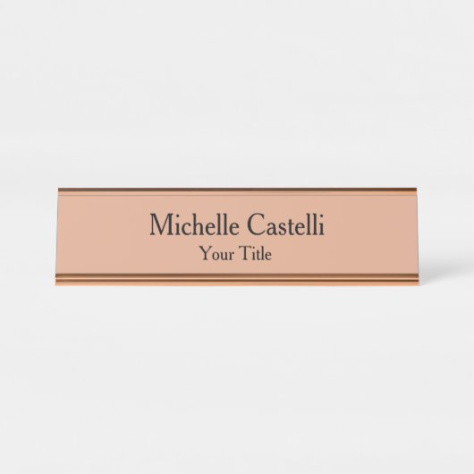 Professional Unique Classical Simple Schreibtischnamensplakette (Vorderseite )