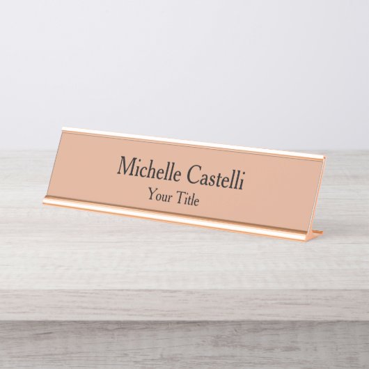 Professional Unique Classical Simple Schreibtischnamensplakette (Vorderseite )