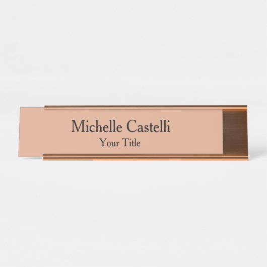 Professional Unique Classical Simple Schreibtischnamensplakette (Vorderseite )