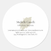 Professional Unique Minimalist Plain Runder Aufkleber (Vorderseite)