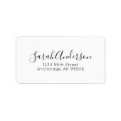 Professional Unterschrift Script Adressaufkleber (Vorne)