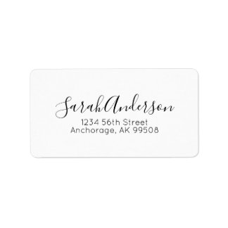 Professional Unterschrift Script Adressaufkleber