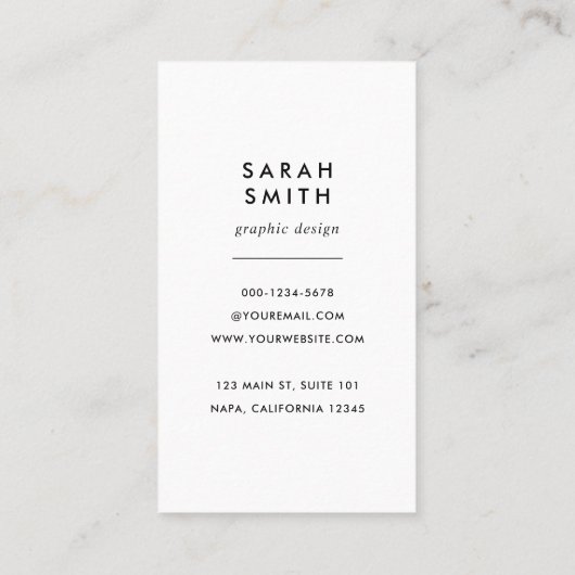 Professional Watercolor Blue Visitenkarte (Rückseite)