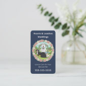 Professional Wedding Dog Handler Wedding Pet Care Visitenkarte (Stehend Vorderseite)