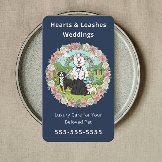 Professional Wedding Dog Handler Wedding Pet Care Visitenkarte