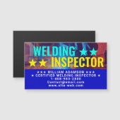 Professional Welding Inspector Magnetic Card Magnetkarte (Vorne/Hinten)