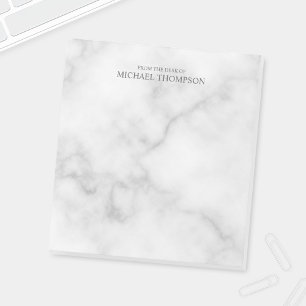 Professional White Marble Notizblock