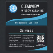 Professional Window Cleaning QR Code Visitenkarte